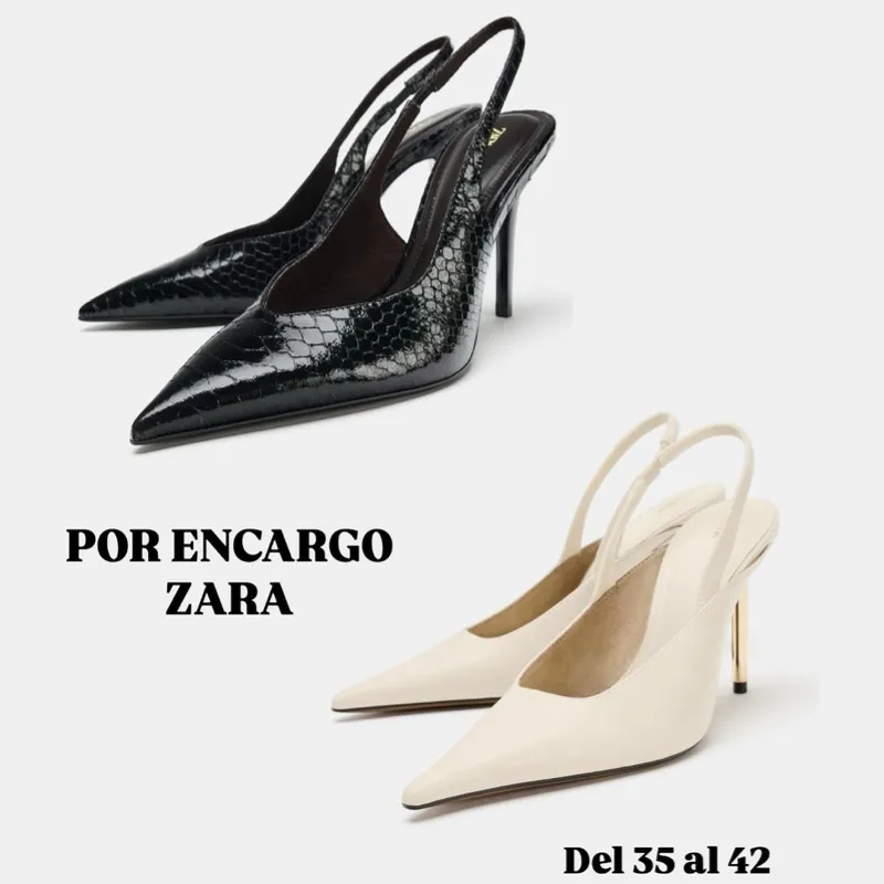 Tacones puntifinos Zara