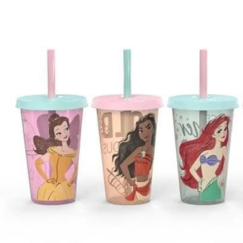 Vasos plásticos de princesas de Disney 