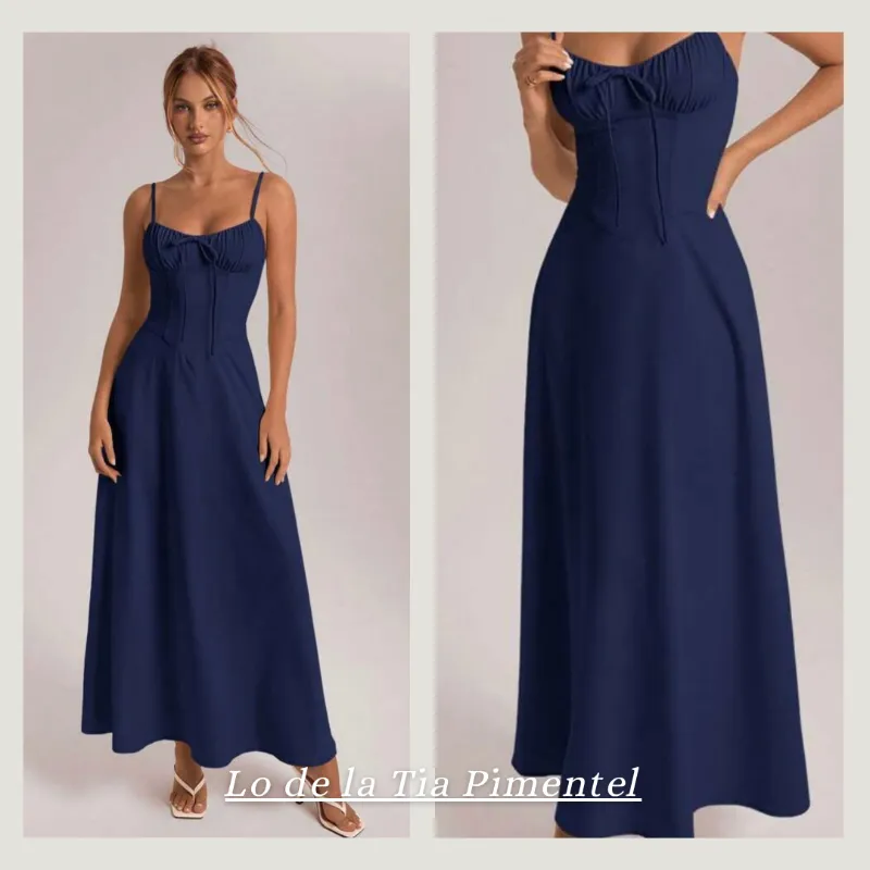Vestido azul elegante 