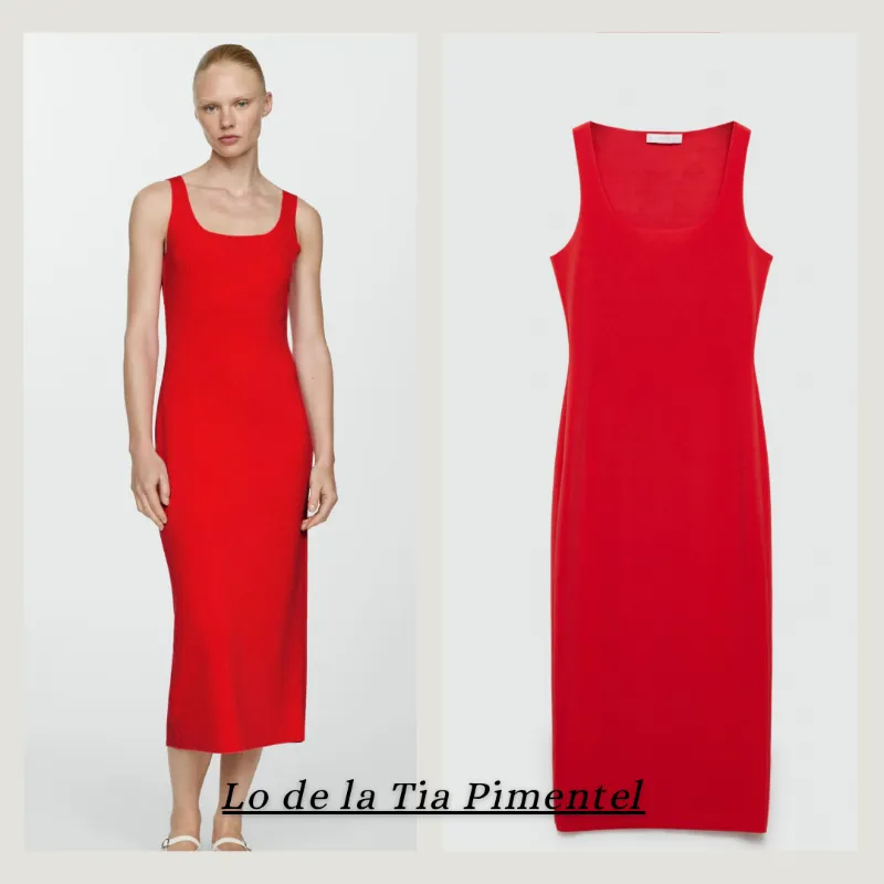 Vestido mido rojo
