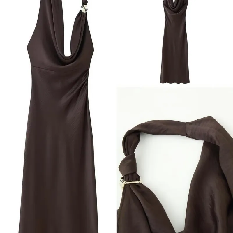 Vestido mini satinado 