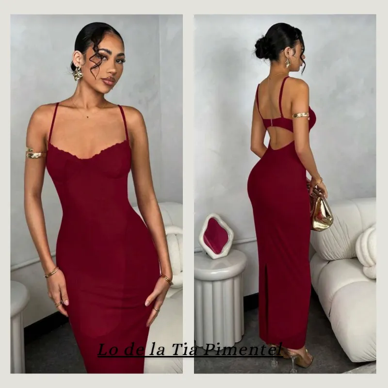 Vestido rojo ajustado 