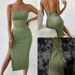 Vestido verde aceituna 🫒