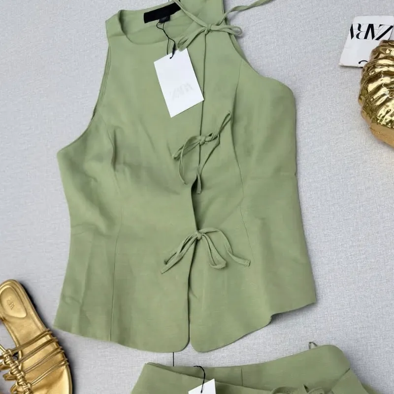 Zara blusa con lazos