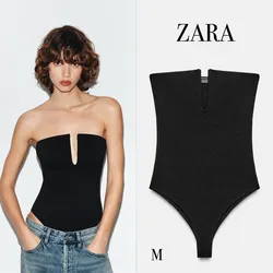 Zara body bandeau stretch negro