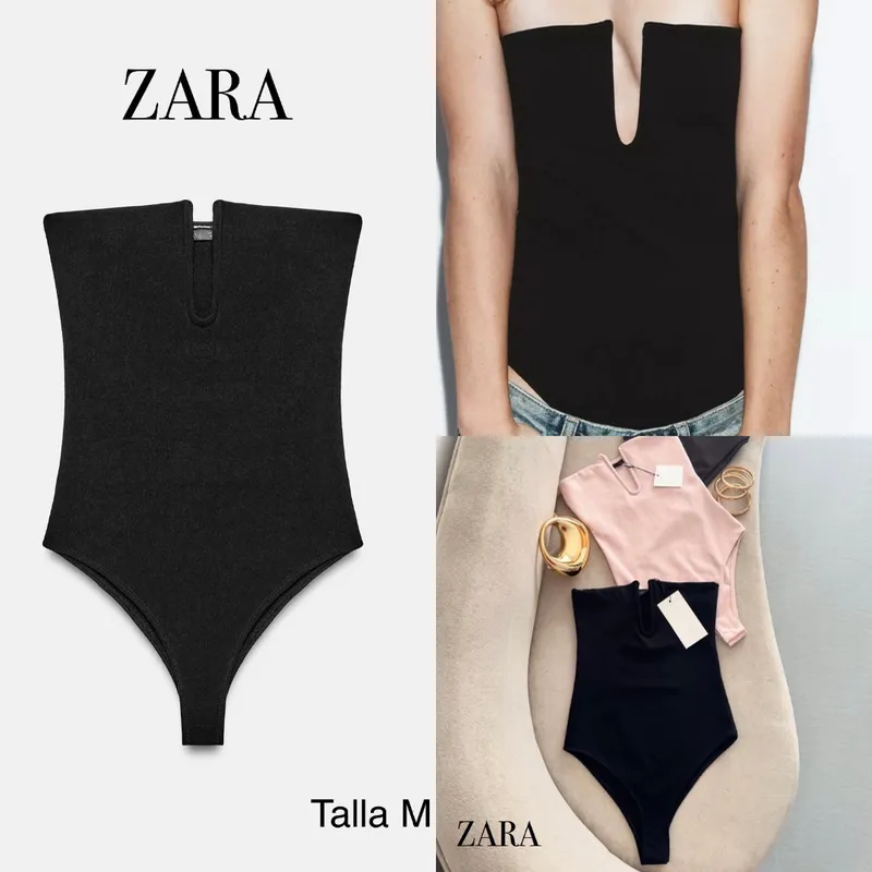 Zara body bandeau stretch negro