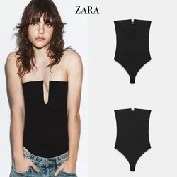 Zara body bandeau stretch negro