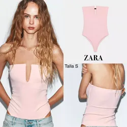 Zara body bandeu strecht rosa🌸