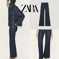 ZARA jeans flare tiro alto