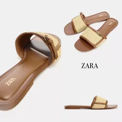 Zara sandalias planas detalle hebilla