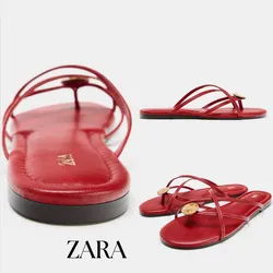 Zara Sandalias planas multi tiras
