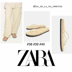 Zara sandalias tiras cruzadas
