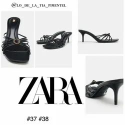 Zara tacón detalle metálico