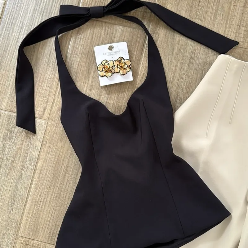 ZARA TOP Halterofilia lazo espalda 