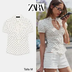 ZARA Top popelin lazada