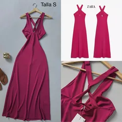 Zara vestido fluido cruzado