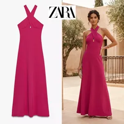 Zara vestido fluido cruzado