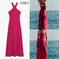 Zara vestido fluido cruzado