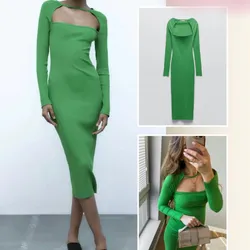 Zara vestido manga larga