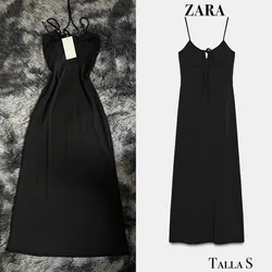 Zara vestido midi fluido tirantes