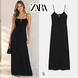 Zara vestido midi fluido tirantes