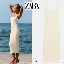 Zara vestido midi textura