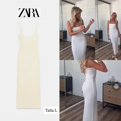 Zara vestido midi textura