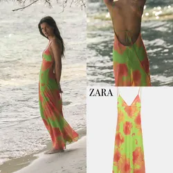 Zara vestido midi tirante