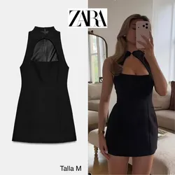 Zara vestido mini abertura