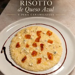 Risotto de gorgonzola y peras