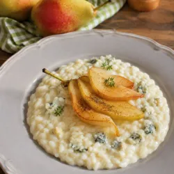 Risotto de gorgonzola y peras