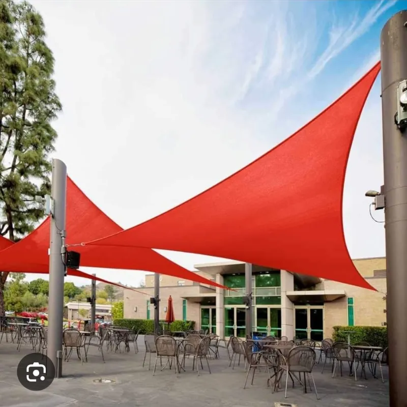 Toldo Rojo Bermellón 5x5 metros 