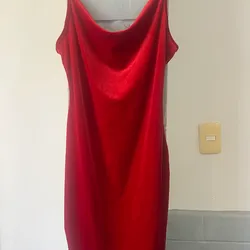 Vestido Rojo estilo Gamuza
