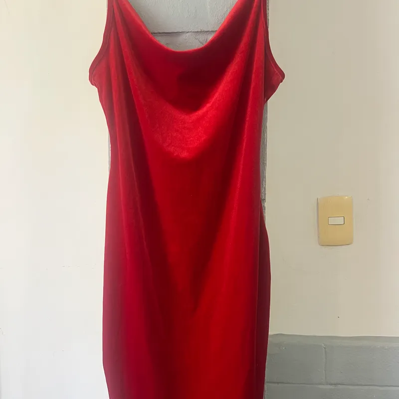 Vestido Rojo estilo Gamuza
