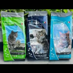 Bolsas de pienso para gatos