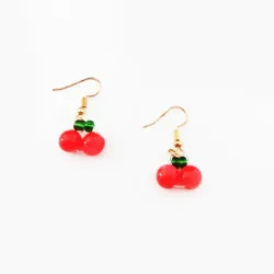 Aretes cereza 
