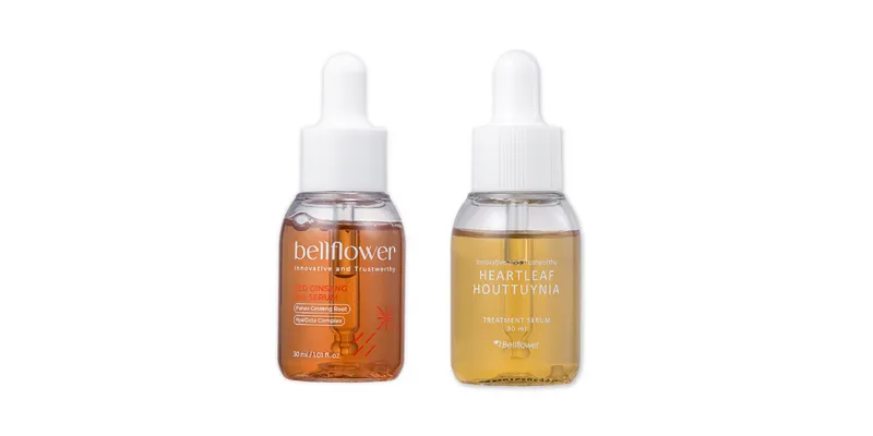 Sérum de Ginseng Rojo + Sérum Calmante con Centella Asiática y Houttuynia Cordata — Bellflower