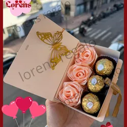 Caja con flores eternas 