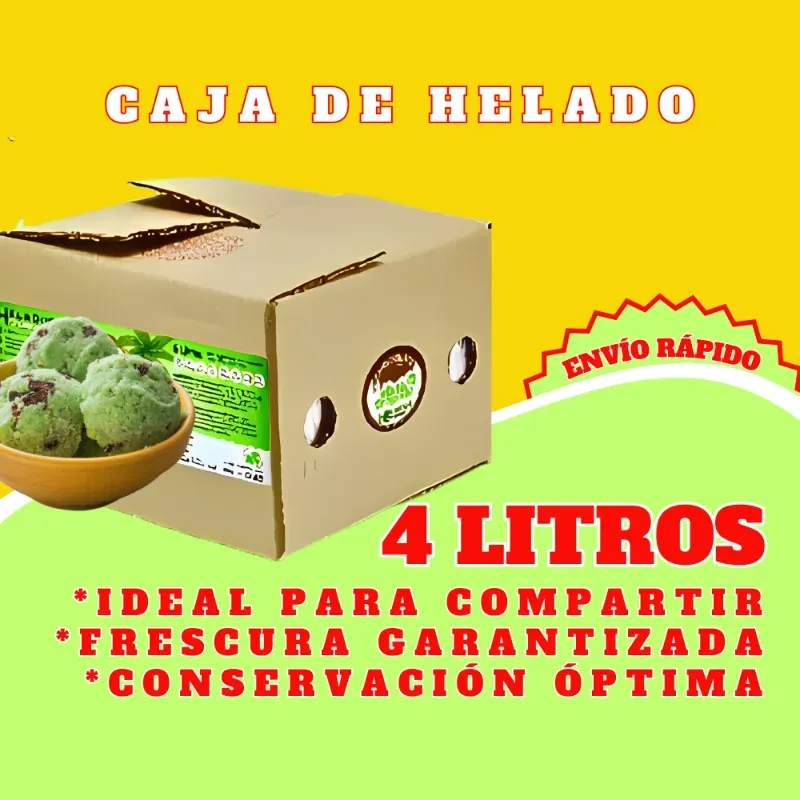 Caja de Helado de 4 Litros Menta-Choco