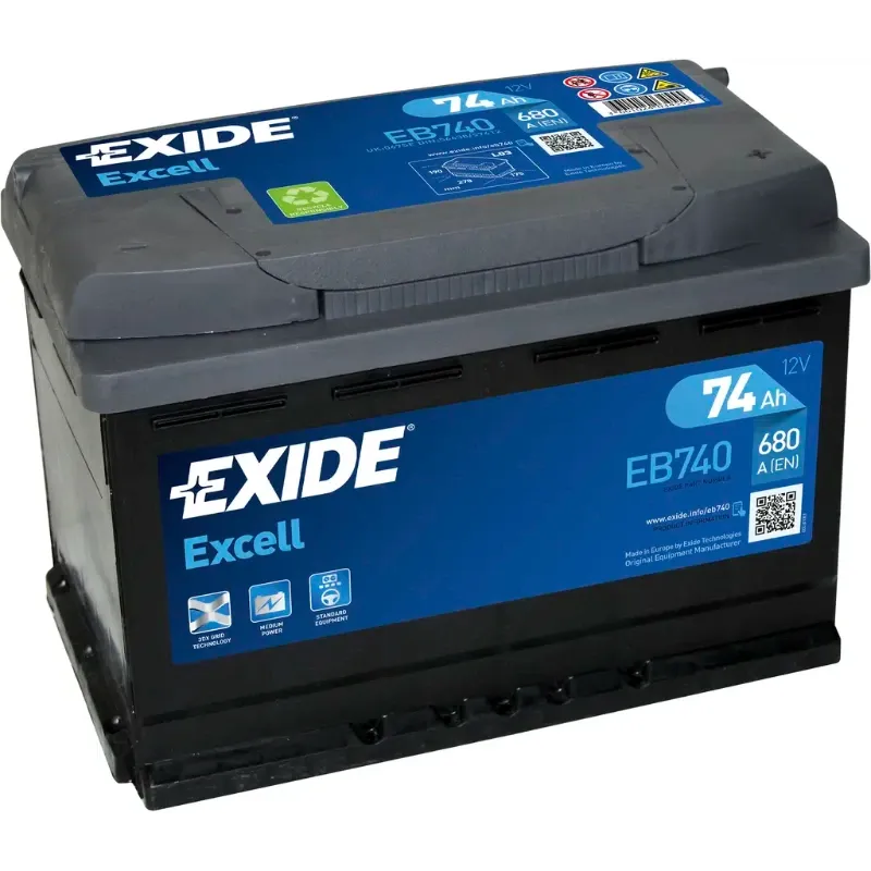 Batería Exide 12V 74 Amp