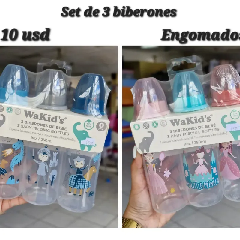 Set de 3 biberones 