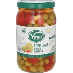 Aceitunas verdes aliñadas Vima