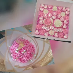 Bombones y Flores Rosa