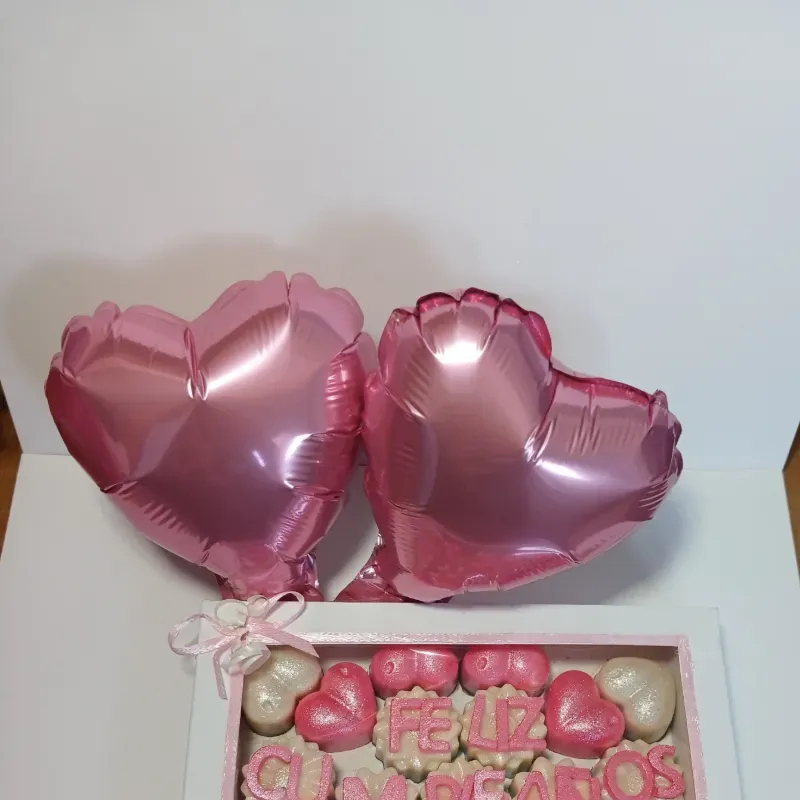 Flores y Corazones con Globos