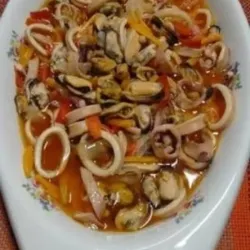 Calamares al ajillo.