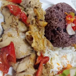 Fajitas de pollo salteadas 