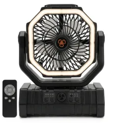 Ventilador Recargable Multifunción F6 (Con Batería de 20.000 mAh)