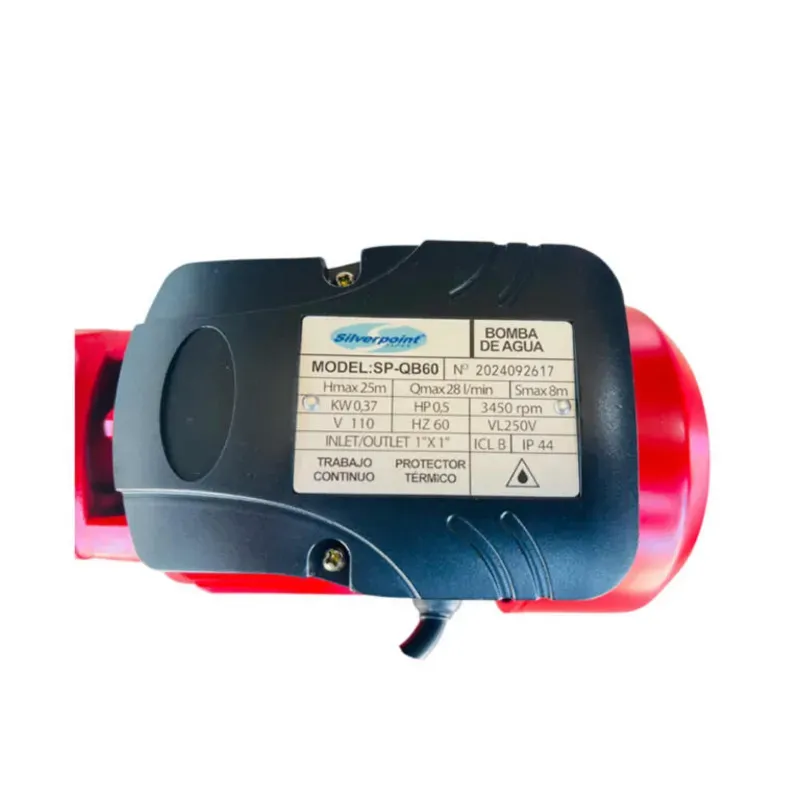 BOMBA DE AGUA PERIFÉRICA SACO 1/2 HP 45 MTS 42 L/MIN