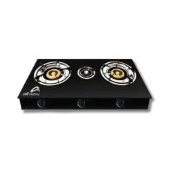 COCINA DE GAS VIDRIO TEMPLADO ALL NOVU 3 HORNILLAS