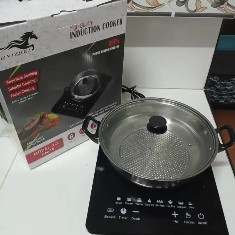 COCINA DE INDUCCIÓN E INFRARROJA UNIZUKI 1 HORNILLA + SARTÉN 